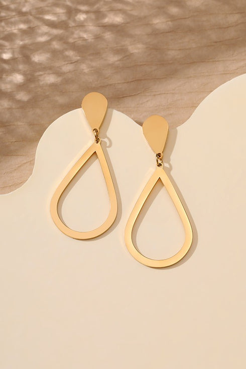 18K SS DROP EARRINGS